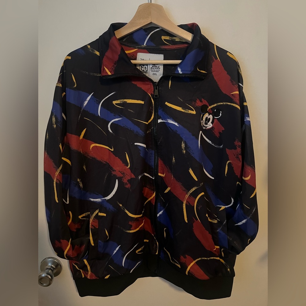 Disney Mickey Mouse Jacket with Red, Blue, and Yellow Accents